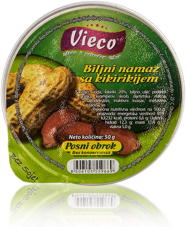 Posni biljni namaz sa kikirikijem 50 g Vieco